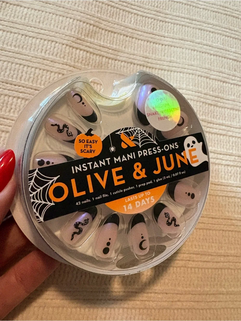 Olive & June Iridescent French Instant Mani Press-On Nails Halloween